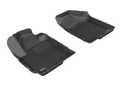 For 10-13 Kia Soul Kagu Black All Weather Floor Mat Set