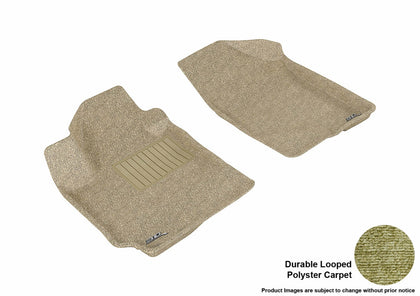 For 2010-2013 Kia Forte R1 Classic Carpet Tan All Weather Floor Mat