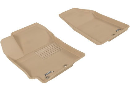 All Weather For 2012-2017 Kia Rio Floor Mat Set Tan Front Kagu