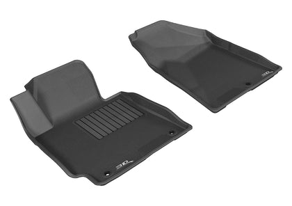 For 14-18 Kia Forte Kagu Black All Weather Floor Mat Set