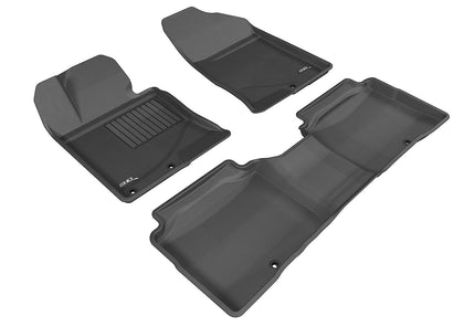 For 11-15 Kia Optima Kagu Black All Weather Floor Mat Set
