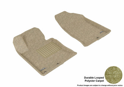 For 2011-2015 Kia Optima Tan Carpet Front All Weather Floor Mat Set