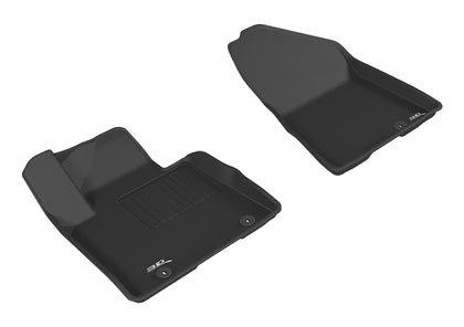 For 2017-2020 Kia Sportage Kagu Carbon Pattern Black All Weather Floor Mat Set
