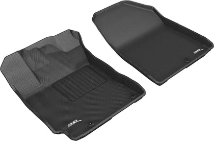For 2019-2019 Kia Forte Front Kagu Black All Weather Floor Mat Set