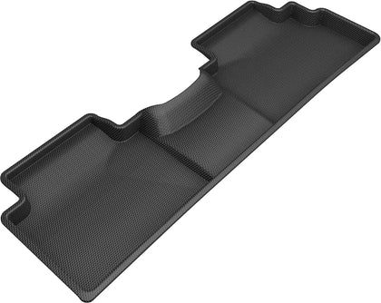 For 2020-2020 Kia Soul Rear Kagu Black All Weather Floor Mat 2nd Row