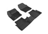 For 2015-2016 Lincoln MKC Kagu Black All Weather Floor Mat Set 3pc.