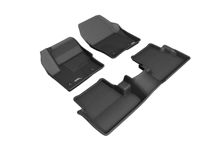 For 2017-2019 Lincoln MKC Kagu Black All Weather Floor Mat Set 4pc.