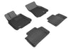All Weather For 2007-2012 Lexus LS460 Floor Mat Set Black Kagu