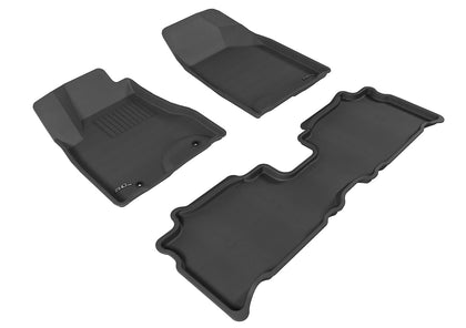 For 2007-2009 Lexus RX350 Kagu Black All Weather Floor Mat Set