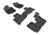 For 2007-2012 Mercedes-Benz Gl R3 Carbon Pattern Black All Weather Floor Mat