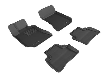 For 10-13 Mercedes Benz E350 E400 Kagu Black All Weather Floor Mat Set