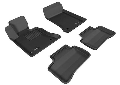 For 2013-2015 Mercedes-Benz Glk R1 R2 Carbon Pattern Black All Weather Floor Mat