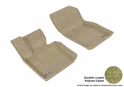 For 2014-2020 Mini Cooper Cooper Paceman Floor Mat Set Tan Front Classic