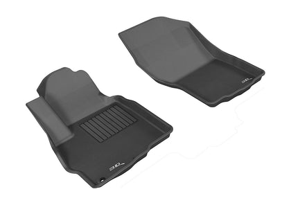 For 2011-2019 Mitsubishi Outlander R1 Carbon Pattern Black All Weather Floor Mat