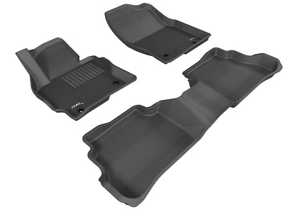 For 2013-2016 Mazda CX-5 Kagu Black All Weather Floor Mat Set