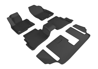 For 16-19 Mazda Cx-9 R1 R2 R3 KAGU Carbon Pattern Black All Weather Floor Mat