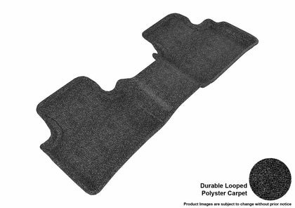 For 09-14 Nissan Maxima Classic Black All Weather Floor Mat 2nd Row