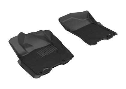 For 04-15 Nissan Titan Kagu Black All Weather Floor Mat Set