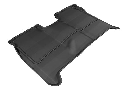 For 04-15 Nissan Titan Crew Cab R2 Carbon Pattern Black All Weather Floor Mat
