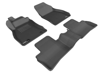 For 2011-2017 Nissan Juke R1 R2 KAGU Carbon Pattern Black All Weather Floor Mat