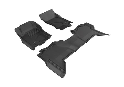 For 2005-2015 Nissan Xterra Kagu Black All Weather Floor Mat Set