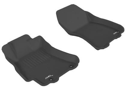 For 2010-2014 Subaru Legacy Kagu Black All Weather Rear Floor Mat Set