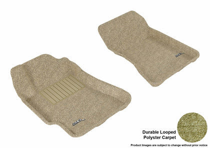 For 2002-2007 Subaru Impreza Classic Tan All Weather Floor Mat Set