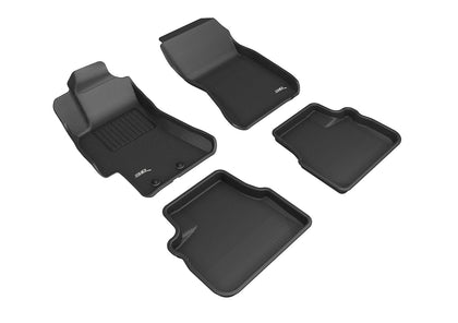 For 2008-2014 Subaru Impreza Kagu Black All Weather Floor Mat Set 4pc.