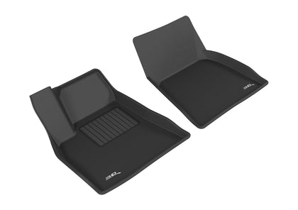 For 12-14 Tesla Model S Kagu Black All Weather Floor Mat Set