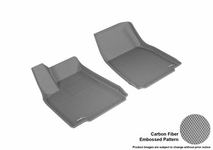 All Weather For 2016-2020 Tesla X Floor Mat Set Gray Front Kagu