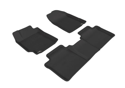 For 2007-2011 Toyota Camry R1 R2 KAGU Carbon Pattern Black All Weather Floor Mat