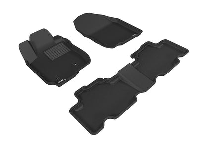 For 06-12 Toyota RAV4 Kagu Black All Weather Floor Mat Set