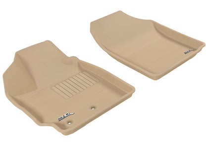 For 2008-2012 Scion xD Kagu Tan All Weather Front Floor Mat Set