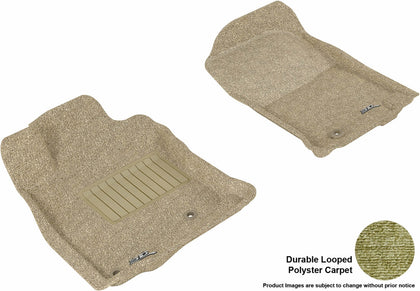 For 2010-2012 Toyota 4Runner Tan Carpet Front All Weather Floor Mat Set