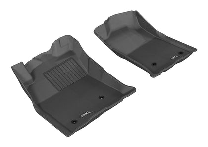 For 2005-2011 Toyota Tacoma Front Kagu Black All Weather Floor Mat Set