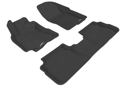 All Weather Floor Mat Set For TOYOTA COROLLA 2009-2013 KAGU BLACK R1 R2