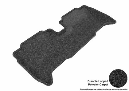 For 2007-2011 Toyota Yaris Classic Black Rear All Weather Floor Mat