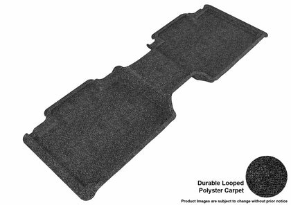 For 2005-2011 Toyota Tacoma Classic Black Rear All Weather Floor Mat