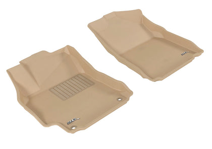 For 2012-2014 Toyota Camry Kagu Tan All Weather Front Floor Mat Set