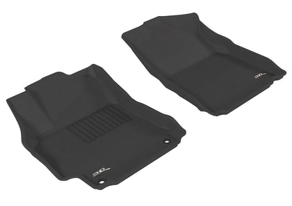 For 2012-2014 Toyota Camry Kagu Black All Weather Front Floor Mat Set