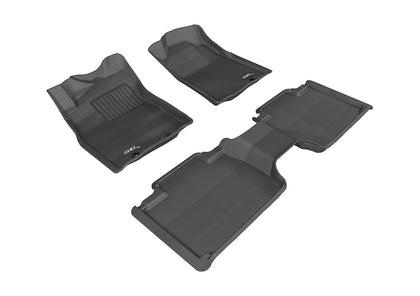 All Weather For 2012-2015 Toyota Tacoma Floor Mat Set Black Kagu