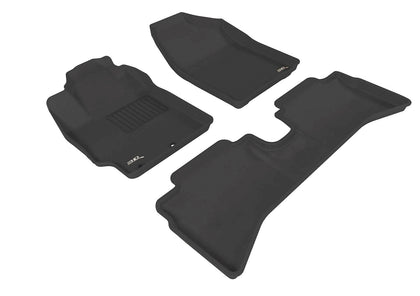 All Weather Floor Mat Set For TOYOTA PRIUS C 2012-2015 KAGU BLACK R1 R2