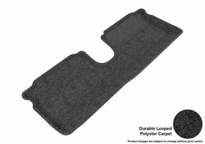For 2012-2014 Toyota Yaris Classic Black Rear All Weather Floor Mat