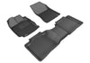 All Weather Floor Mat Set For TOYOTA VENZA 2013-2015 KAGU BLACK R1 R2 (POST)