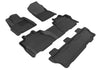 For 2008-2011 Toyota Sequoia R1 R2 R3 Carbon Pattern Black All Weather Floor Mat