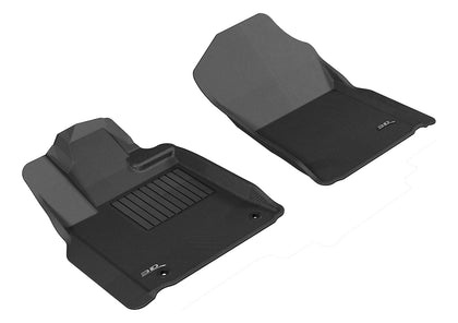 For 2008-2011 Toyota Sequoia Kagu Black All Weather Front Floor Mat Set