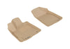 All Weather For 2008-2013 Toyota Highlander Floor Mat Set Tan Front Kagu