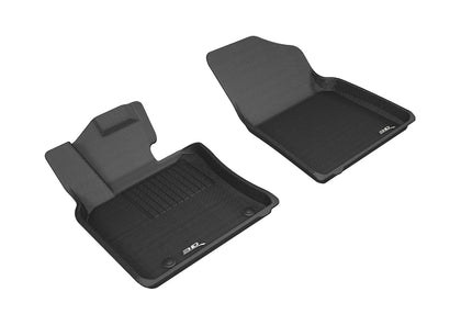 For 2018-2020 Toyota Camry Kagu Carbon Pattern Black All Weather Floor Mat Set