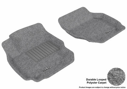 All Weather For 2007-2016 Volvo S80 Floor Mat Set Gray Front Classic