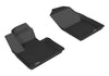 For 16-19 Volvo XC90 Kagu Black All Weather Floor Mat Set